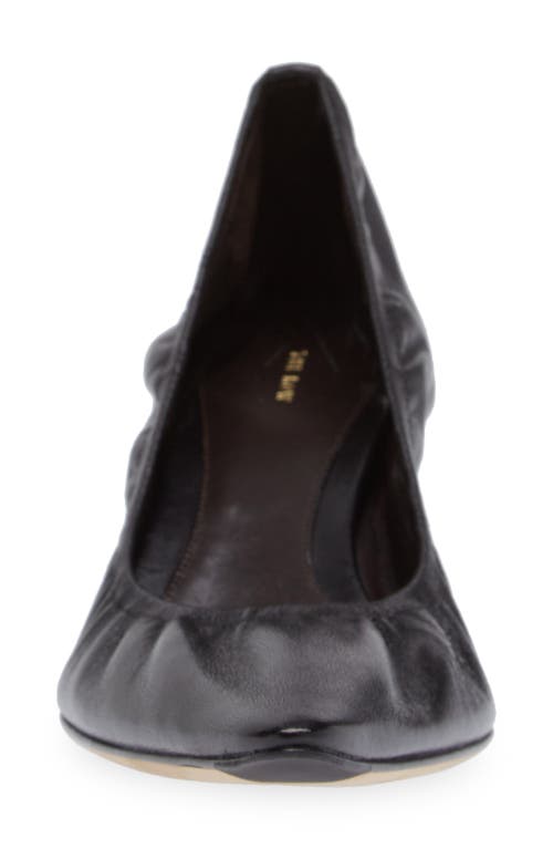 Shop The Row Liisa Pointed Toe Kitten Heel Pump In Black