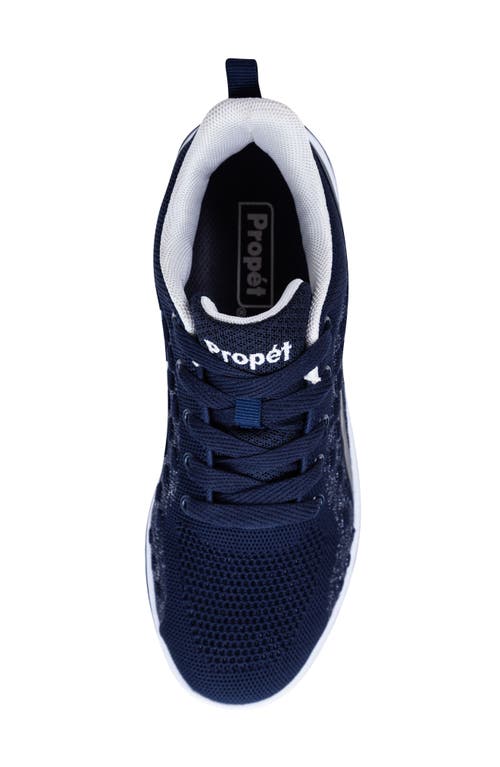 Propét Women's Travelactiv Axial Sneakers Women's Shoes In Navy/white Fabric