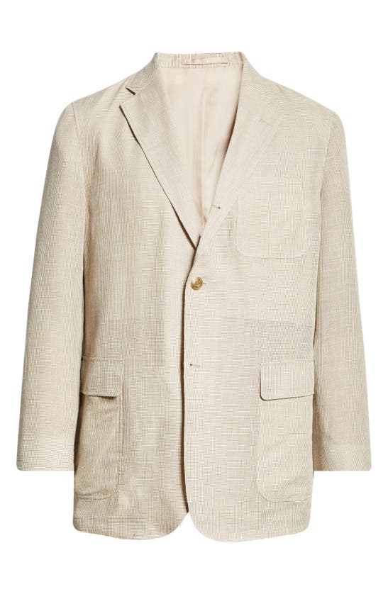 Beams 3b Box Fit Linen & Cotton Sport Coat In Ivory 09