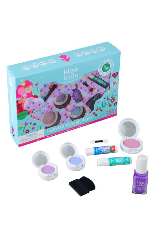 Klee Kids Kids' Flower Power Fairy Mineral Play Makeup Set in Blue at Nordstrom