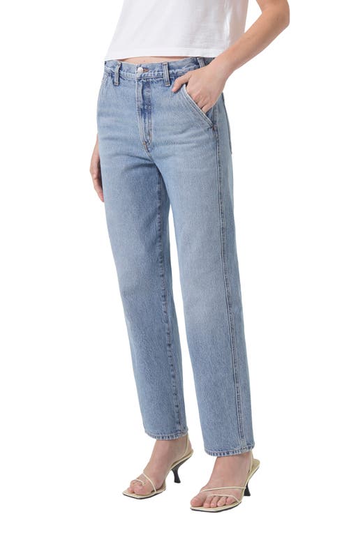 Cooper High Waist Relaxed Straight Leg Organic Cotton Trouser Jeans in Command