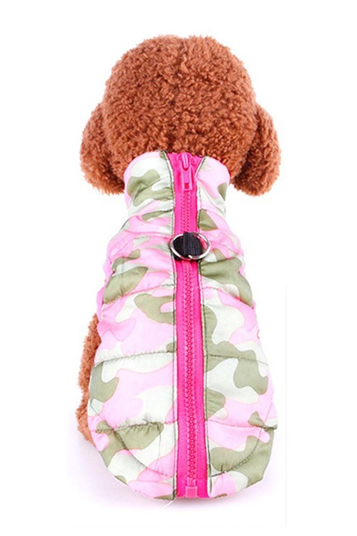 pink camo dog vest