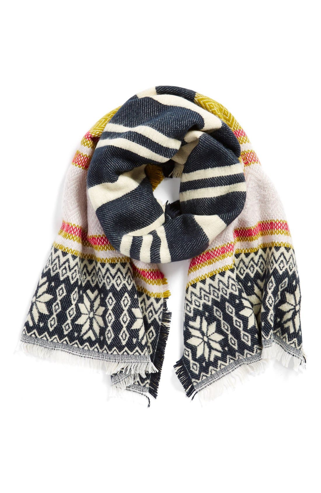 BP. Fair Isle Stripe Scarf Nordstrom