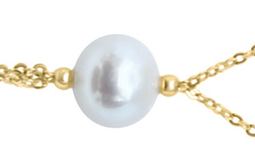 Effy Emerald & Freshwater Pearl Station Y-necklace In White