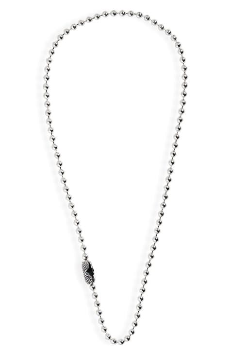 Nike Sterling Silver Ball Chain Necklace 