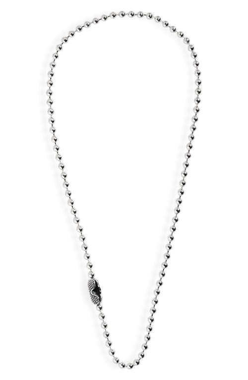 Goosebumps Ball Chain Necklace in Silver