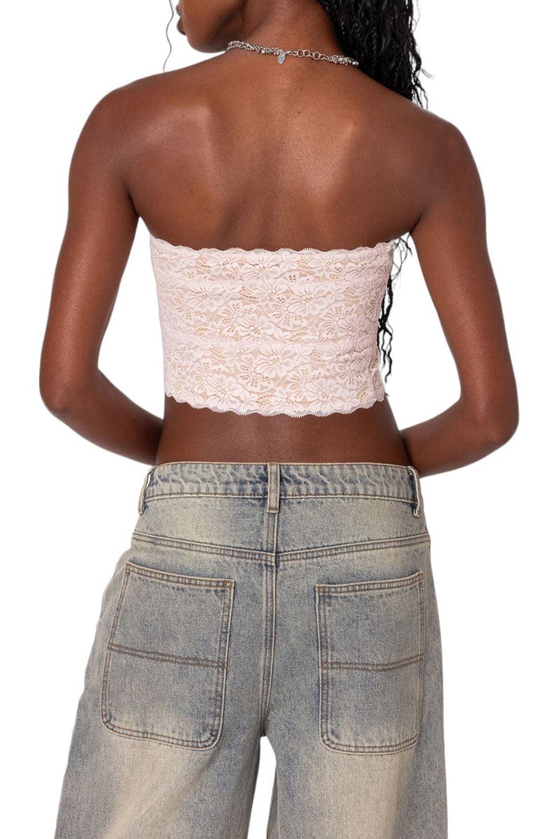 Edikted Nadine Lace Crop Tube Top Nordstrom