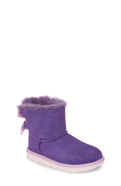 Ugg Kids' Toddler Girl's  Mini Bailey Bow Ii Water Resistant Boot In Violet Bloom