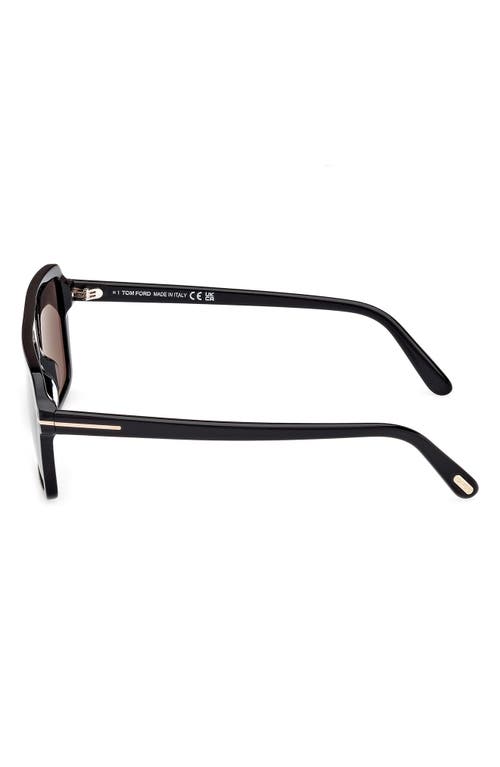 Tom Ford Eyewear Vincent Pilot-frame Sunglasses In Black