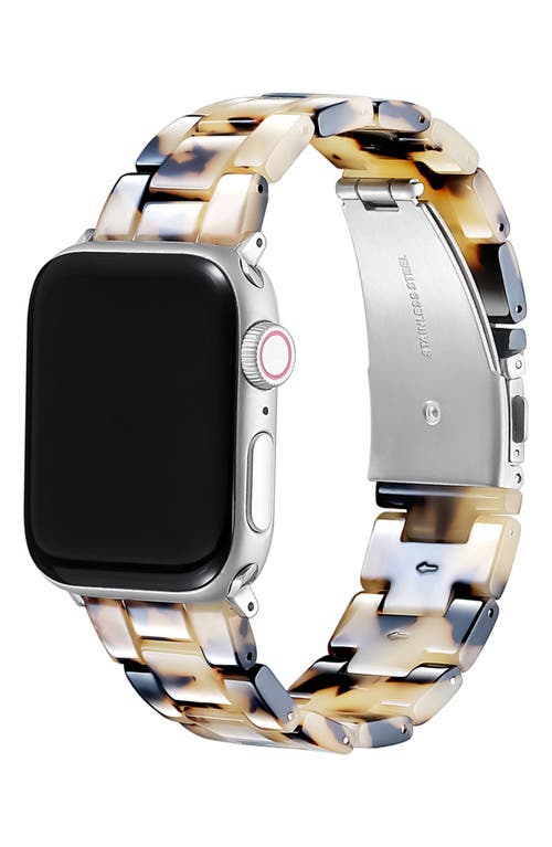 The Posh Tech Claire 20mm Apple Watch® Watchband in Light Natural Tortoise