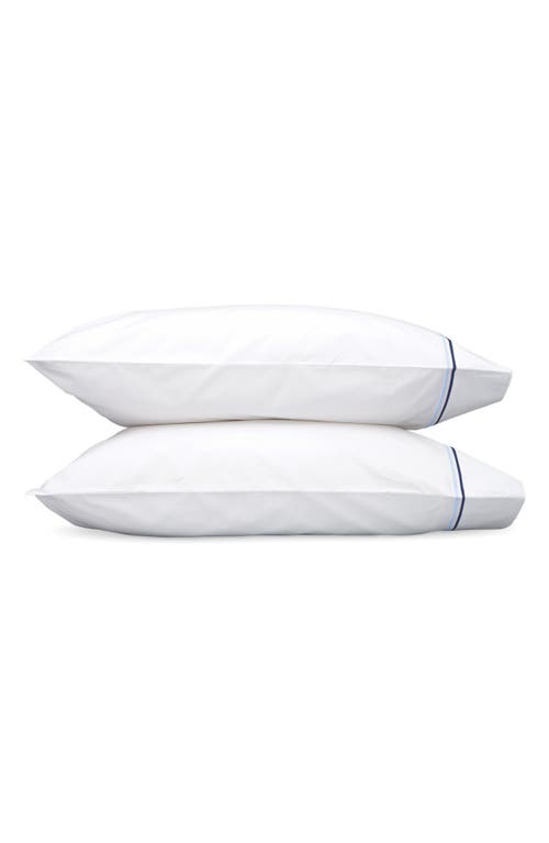 Matouk Essex 350 Thread Count Set of 2 Pillowcases in Navy at Nordstrom