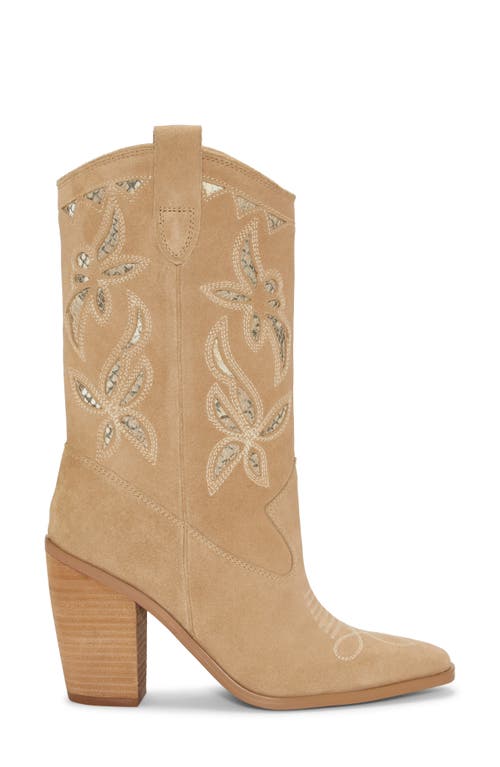 Shop Vince Camuto Alisah Square Toe Western Boot In Tortilla