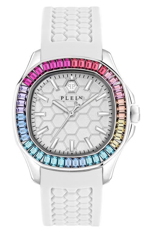 PHILIPP PLEIN Spectre Silicone Strap Watch, 38mm x 45mm in Ip Stainless Steel at Nordstrom