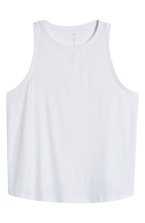 Shop Beyond Yoga Featherweight Rebalance Tank In Cloud White