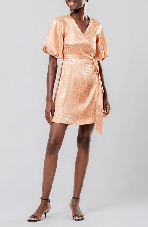 Diarrablu Yali Wrap Minidress In Gold