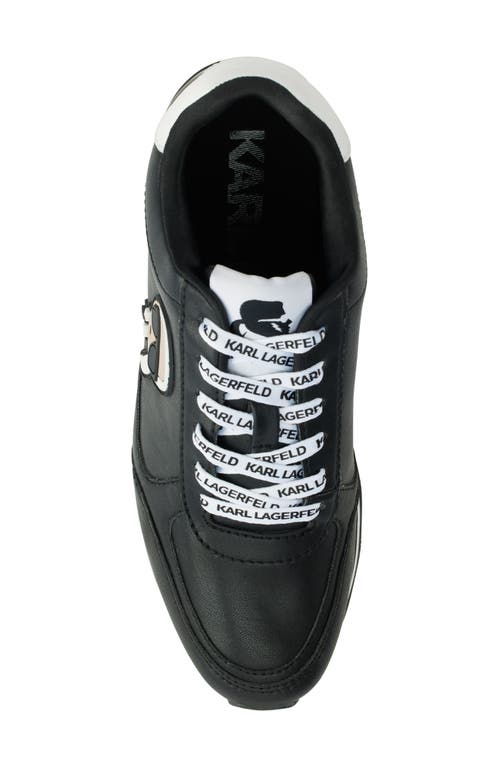 Karl Lagerfeld Paris Platform Sneaker In Black/white