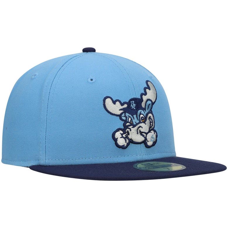New Era Light Blue Wilmington Blue Rocks Authentic Collection Team Game