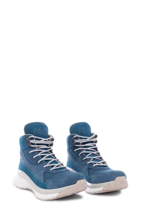 Shop P448 Viking High Top Sneaker In Blue-sand