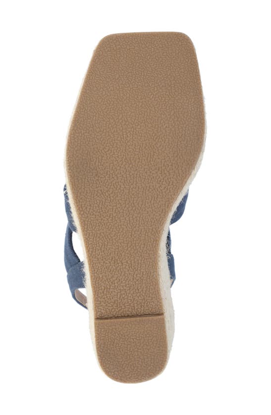 Journee Collection Tru Comfort Santorynn Platform Wedge Espadrille Sandal In Navy