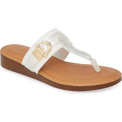 Tuscany By Easy Street Cadenza Flip Flop, White