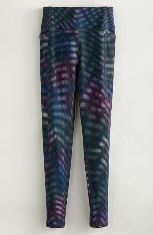 Shop Zella Girl Kids' Favorite High Waist Pocket Leggings In Black Dot Gradient Print