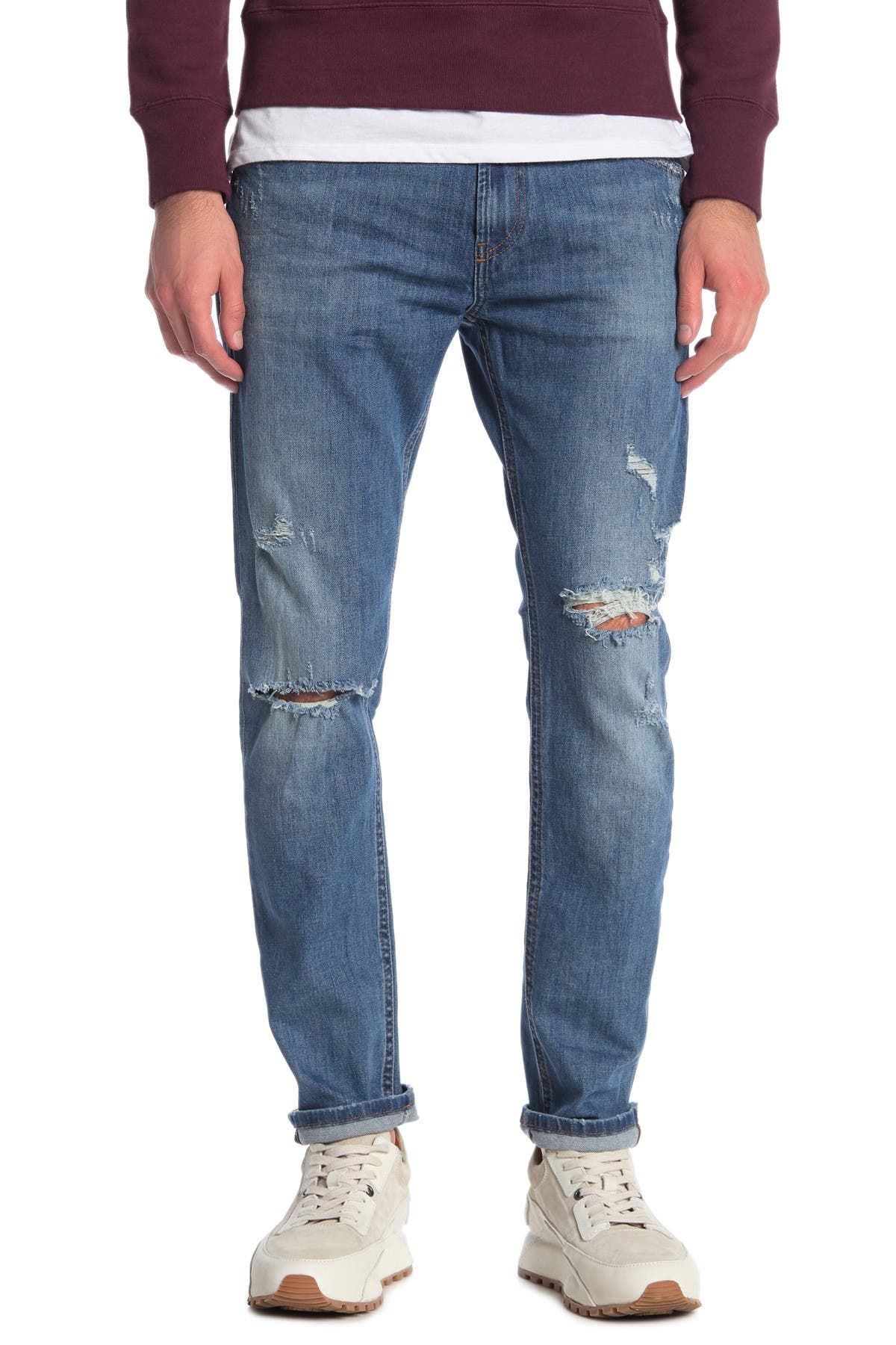 diesel thommer distressed jeans