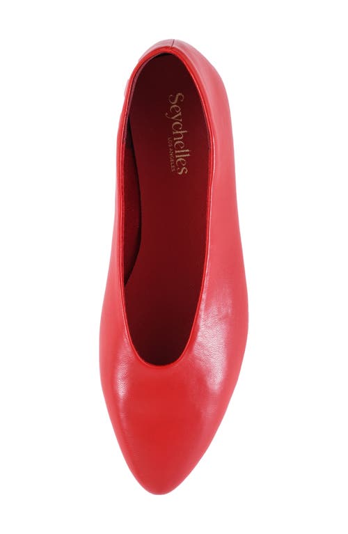 Seychelles Dreamer Pointed Toe Flat In Cherry