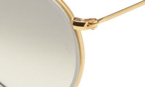 Ray Ban 51mm Aviator Gradient Lens Sunglasses In Legend Gold/gradient Grey