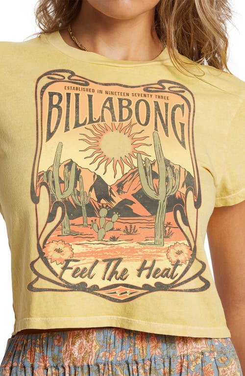 BILLABONG BILLABONG FEEL THE HEAT COTTON GRAPHIC T-SHIRT 