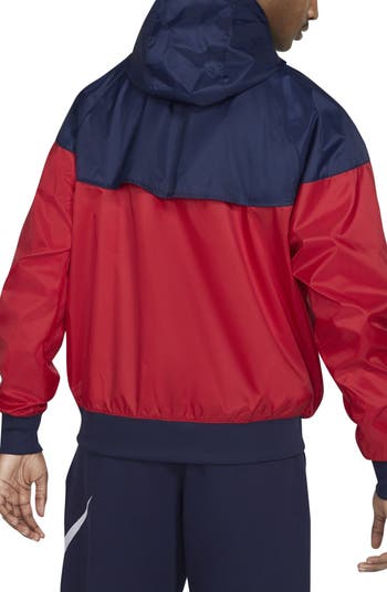Jackets Nike Sportswear Windrunner Men's Hooded Jacket University Red/  Midnight Navy/ White