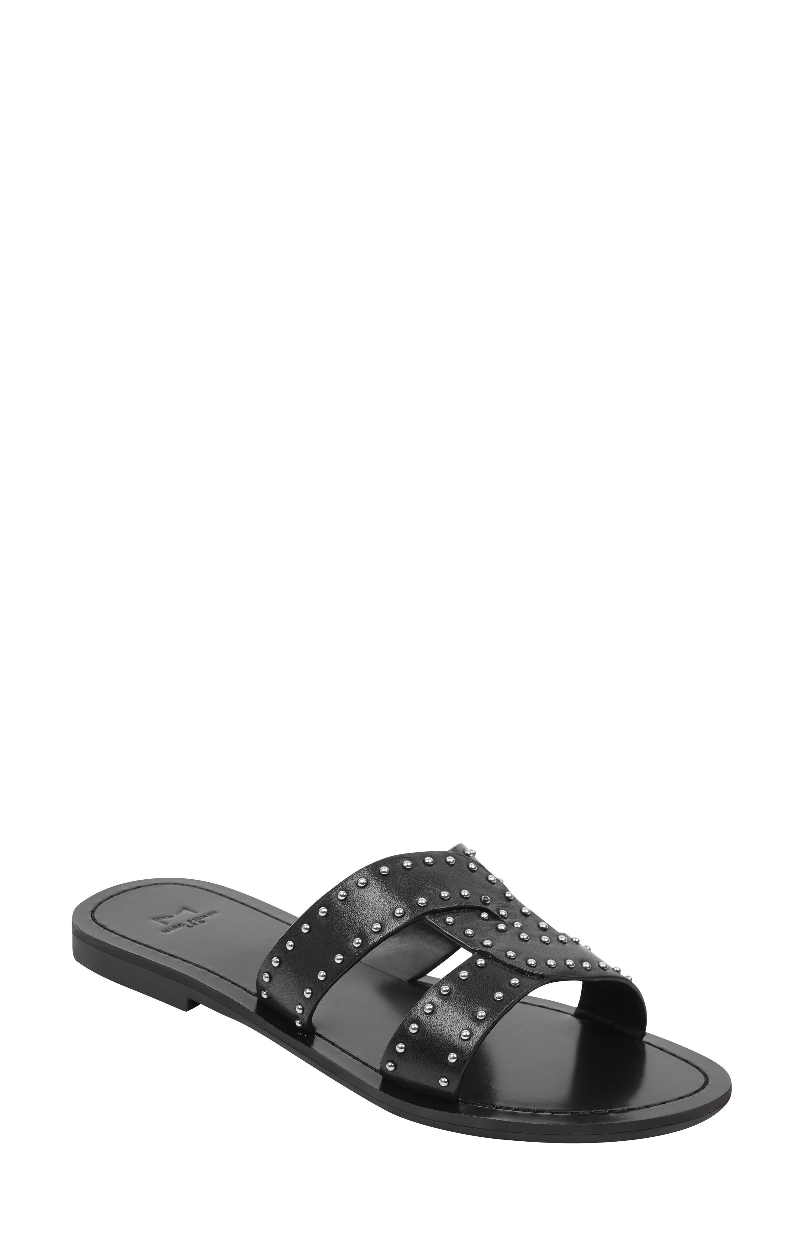 Marc Fisher Ltd Ramie Slide Sandal, Black