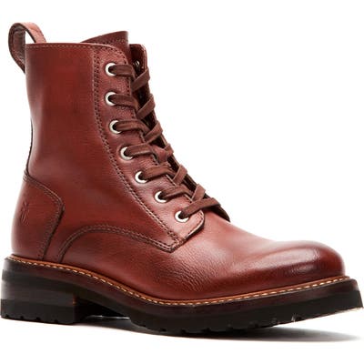 Frye Ella Combat Boot, Red
