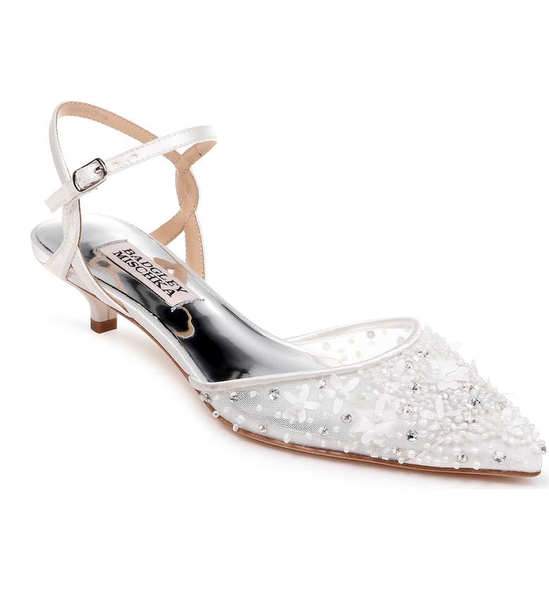 Badgley Mischka Iris Kitten Heel Slingback Pump (Women) | Nordstrom