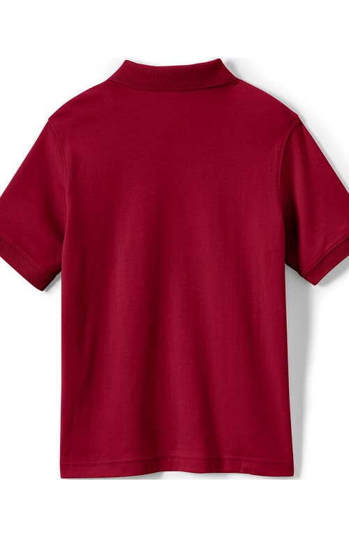 LANDS' END LANDS' END SCHOOL UNIFORM KIDS SHORT SLEEVE INTERLOCK POLO SHIRT 