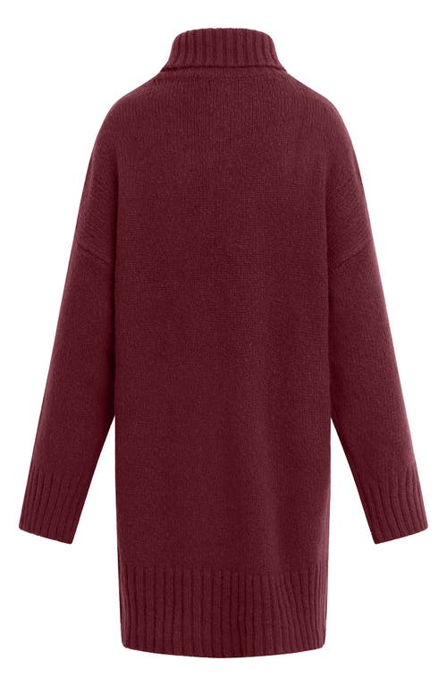 Favorite Daughter The St. James Wool & Cashmere Blend Turtleneck Sweater Dress In Vineyard