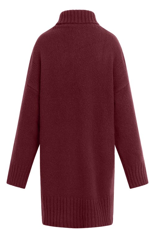 Shop Favorite Daughter The St. James Wool & Cashmere Blend Turtleneck Sweater Dress In Vineyard