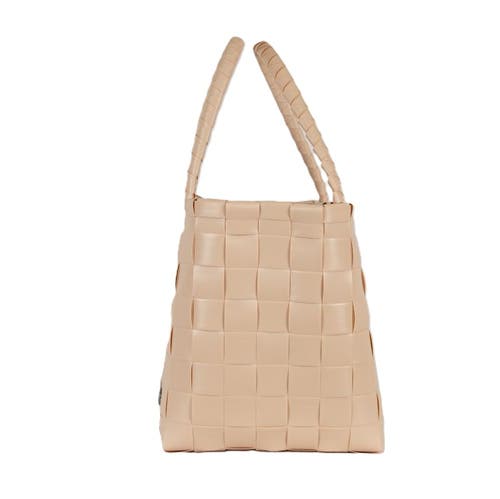 Shop Handed By Paris Recycled Plastic Tote Bag In Sahara Sand