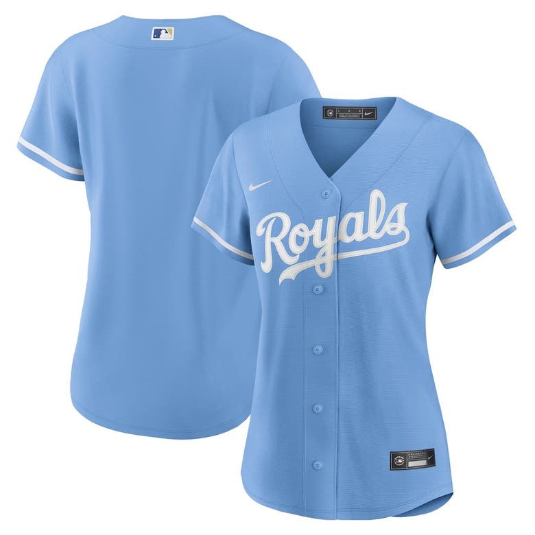 Women's Nike Light Blue Kansas City Royals Alternate Replica Team Logo  Jersey