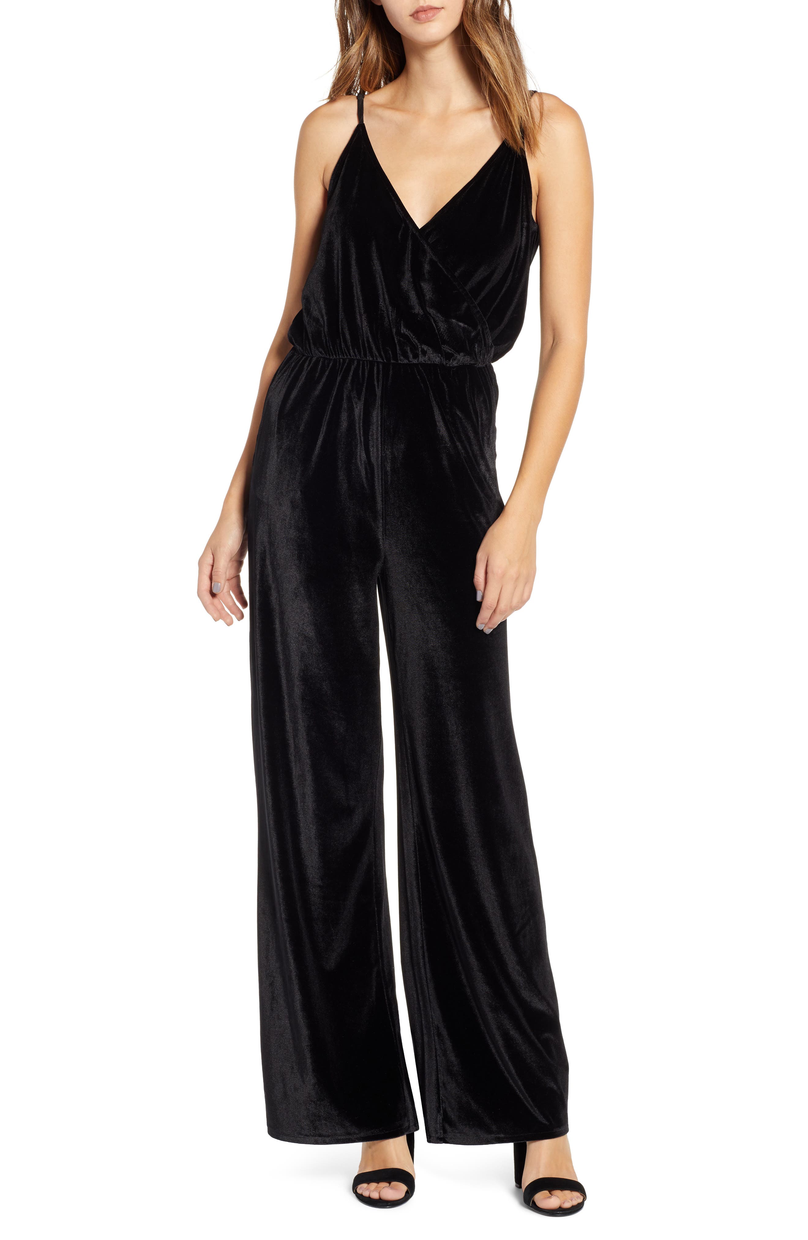 velvet jumpsuit nordstrom