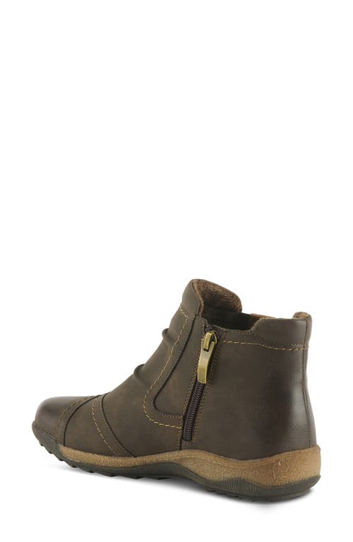 Shop Spring Step Atella Water Resistant Bootie In Dark Brown