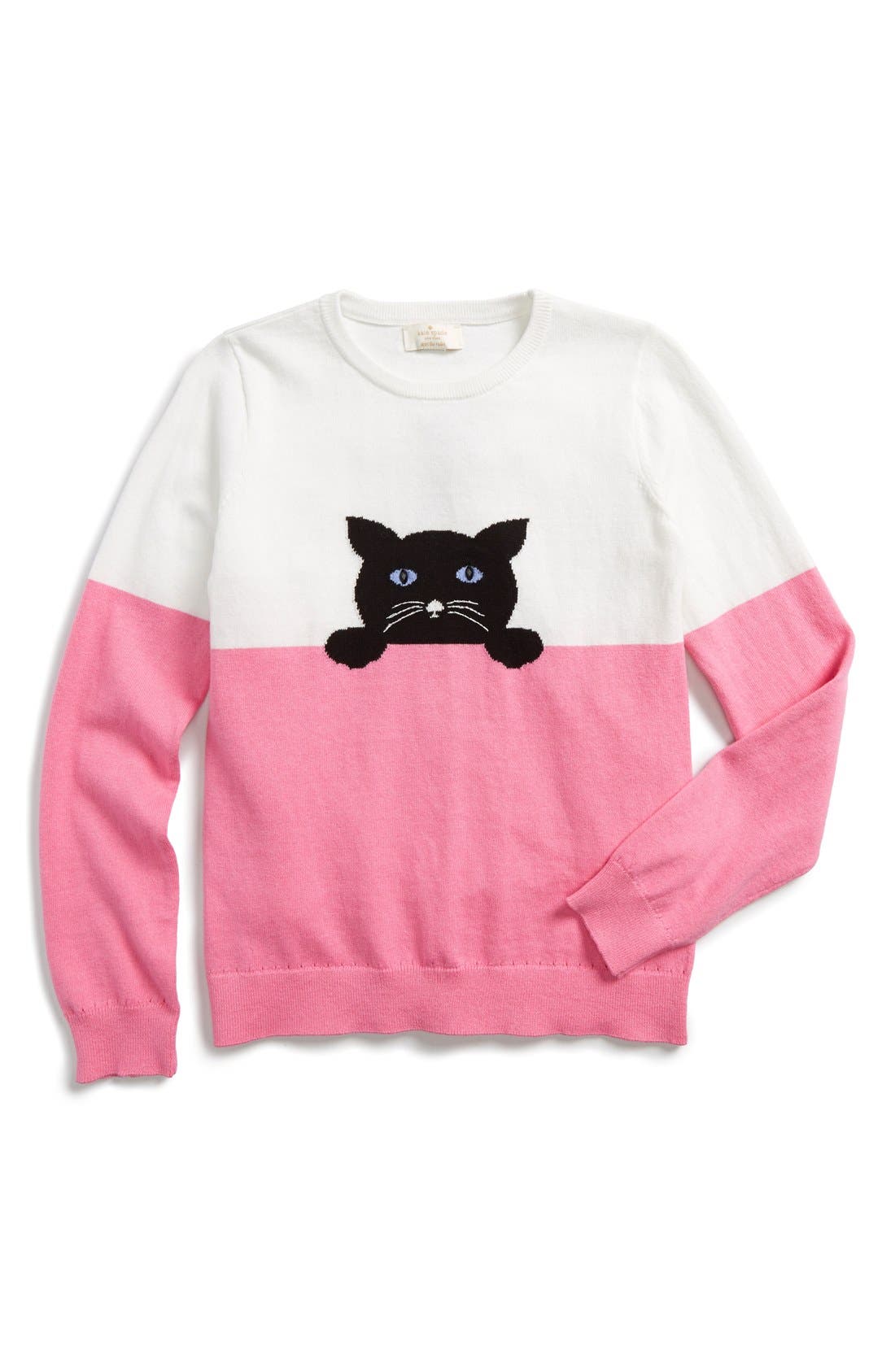 kate spade new york kids intarsia cat sweater (Big Girls) Nordstrom