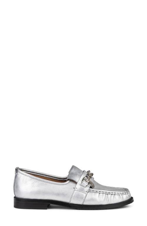 Shop Donald Pliner Tailored Loafer In Silver