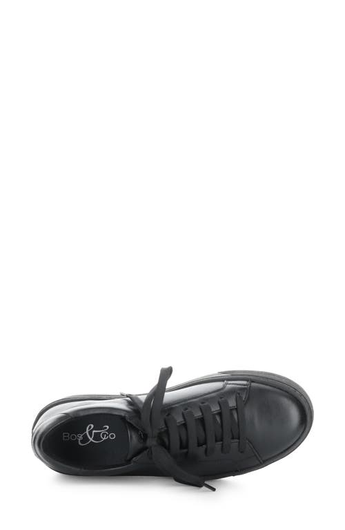 Bos. & Co. Maya Platform Sneaker In Black/black Verona Leather