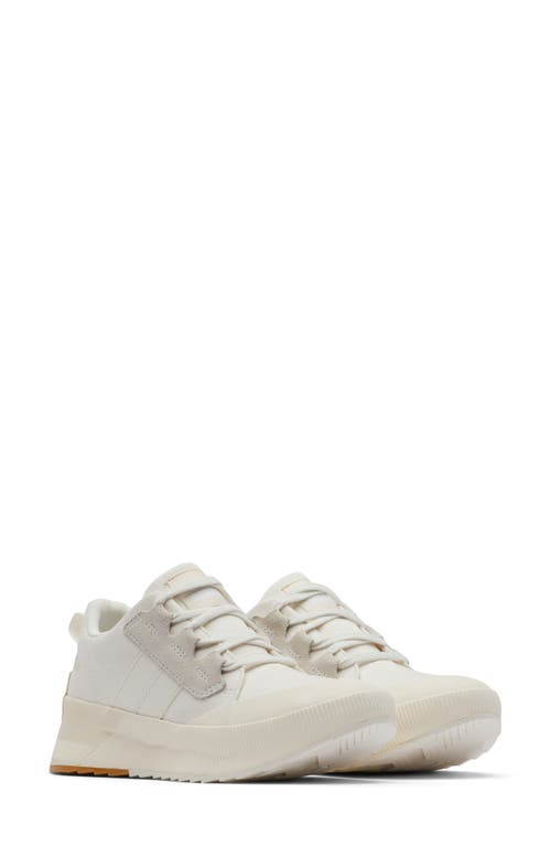 Sorel Out N About Waterproof Low Top Sneaker In Sea Salt/chalk