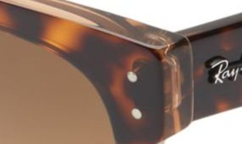 Shop Ray Ban Mega Hawkeye 53mm Gradient Polarized Square Sunglasses In Brown Gradient