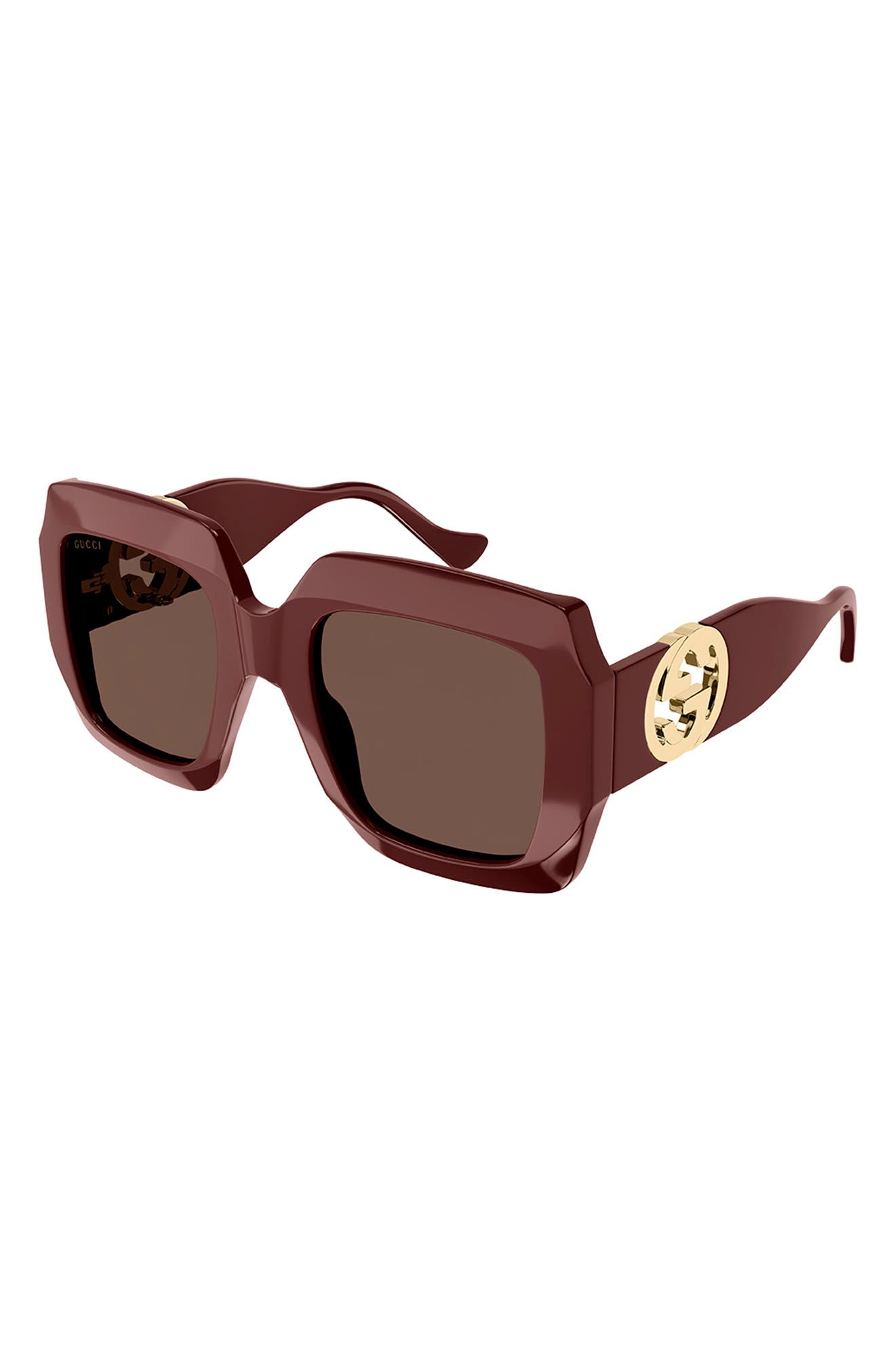 Gucci 54mm square outlet sunglasses