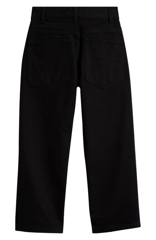 Shop The New Kids' Re-turn Loose Fit Organic Cotton Jeans In Black