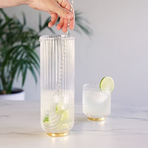 Viski Deco Gatsby Glass Carafe In Clear