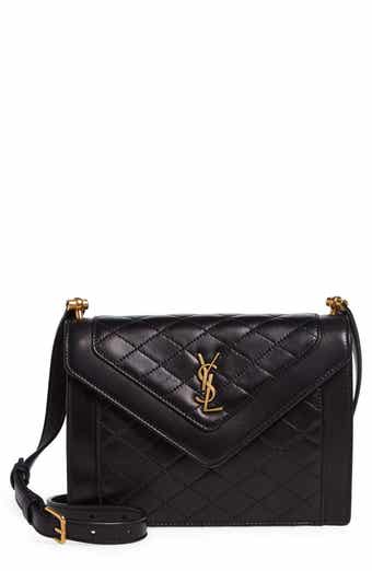 Saint Laurent Gaby Quilted Leather Shoulder Bag in Nero