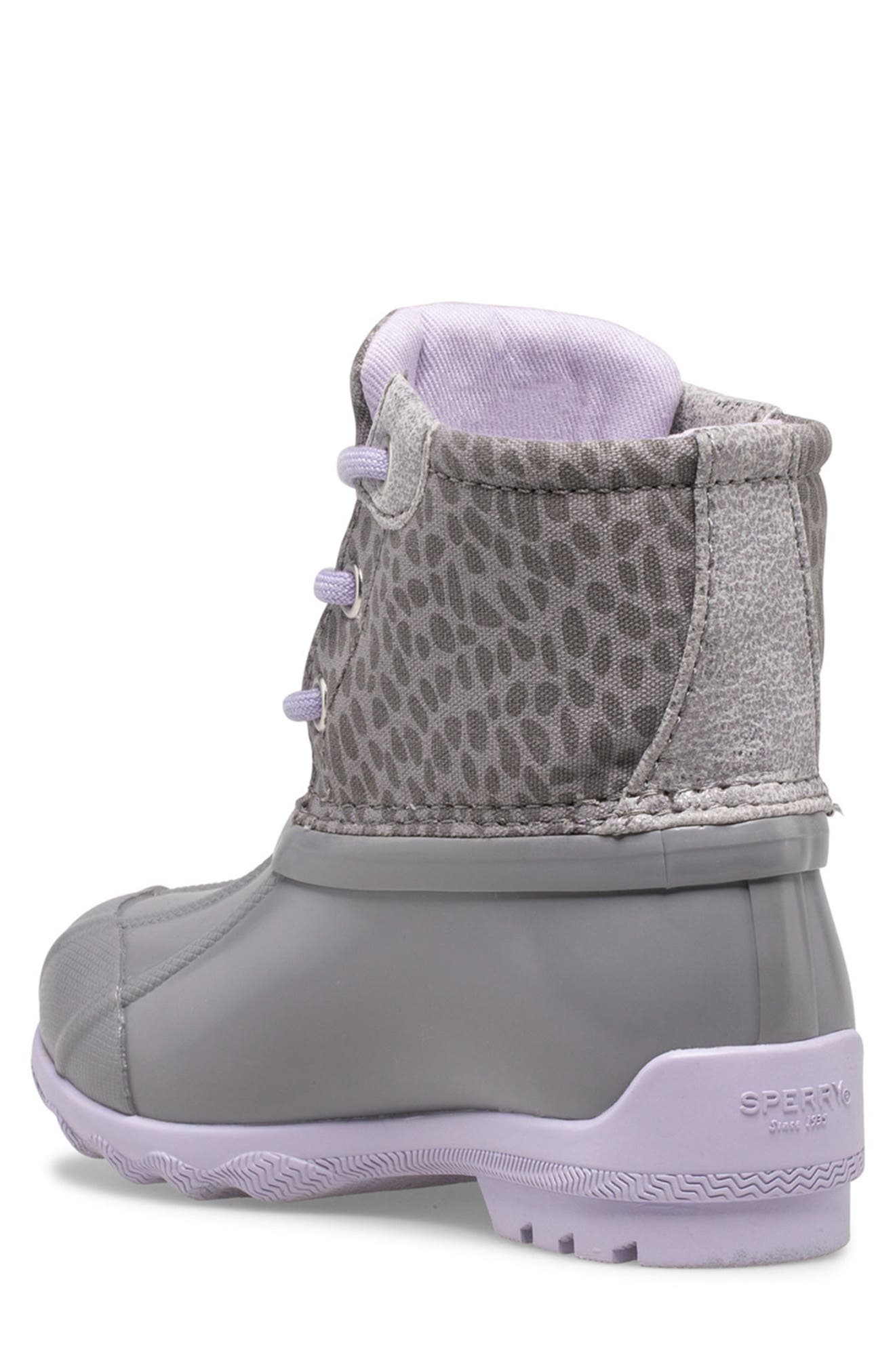sperry leopard duck boots